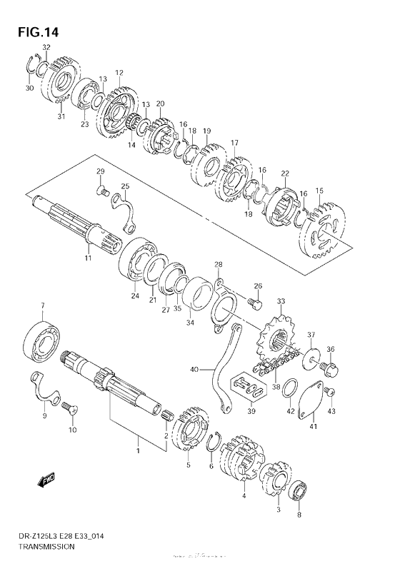 Transmission (Dr-Z125L3 E28)