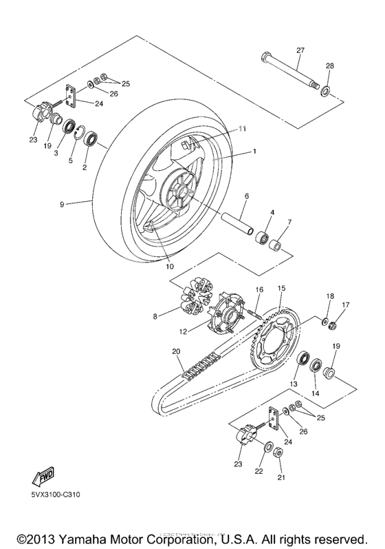 Rear wheel