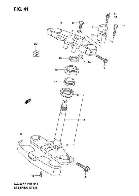 Steering stem