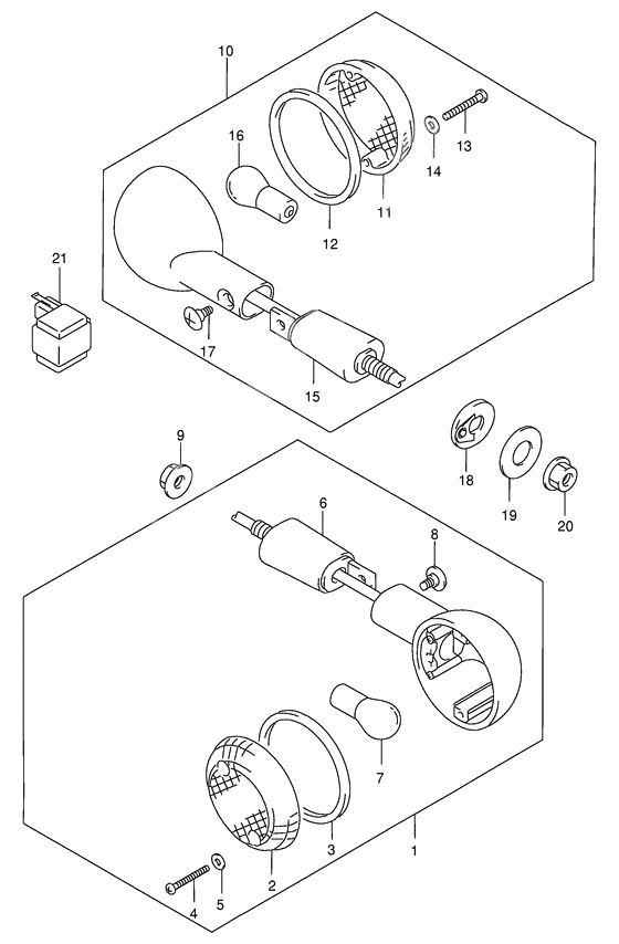 Turnsignal front & rear lamp