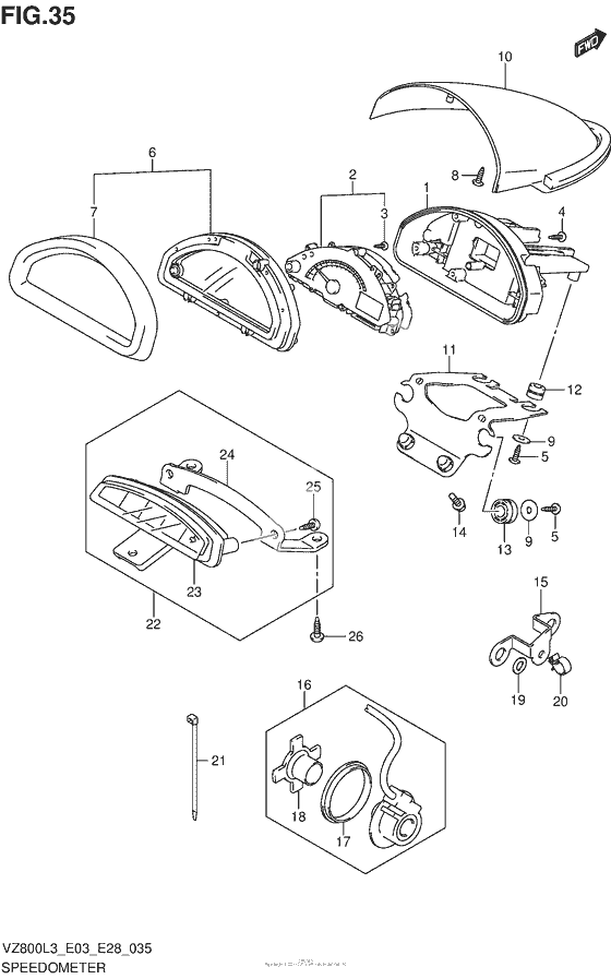 Speedometer (Vz800L3 E33)