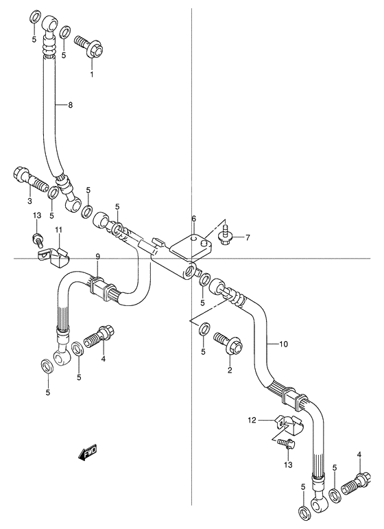 Front brake hose