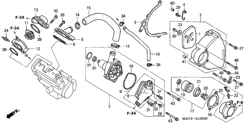Water pump              

                  V
