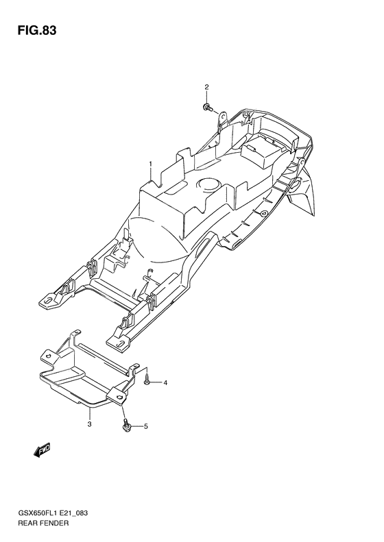 Rear fender              

                  Gsx650fl1 e21