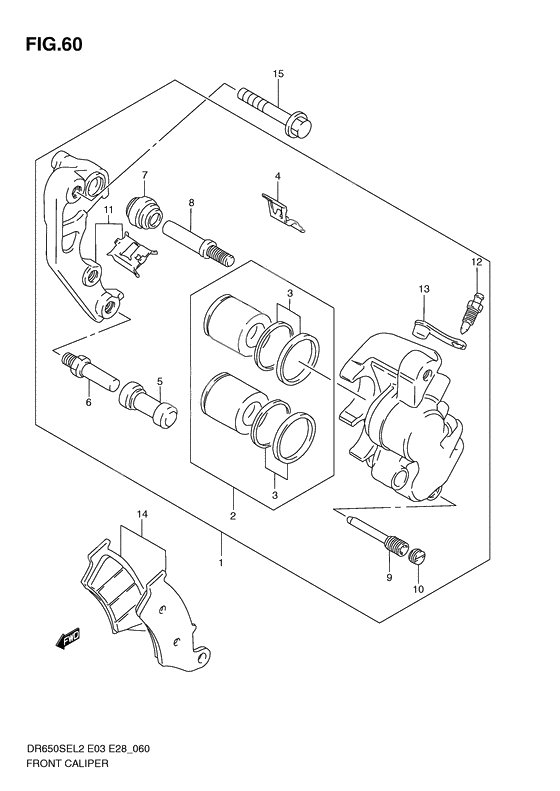 Front caliper