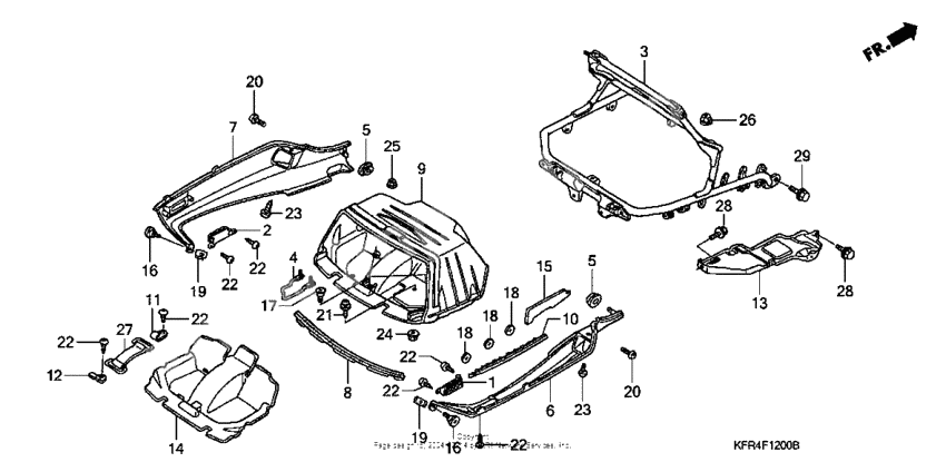 Trunk lower cover