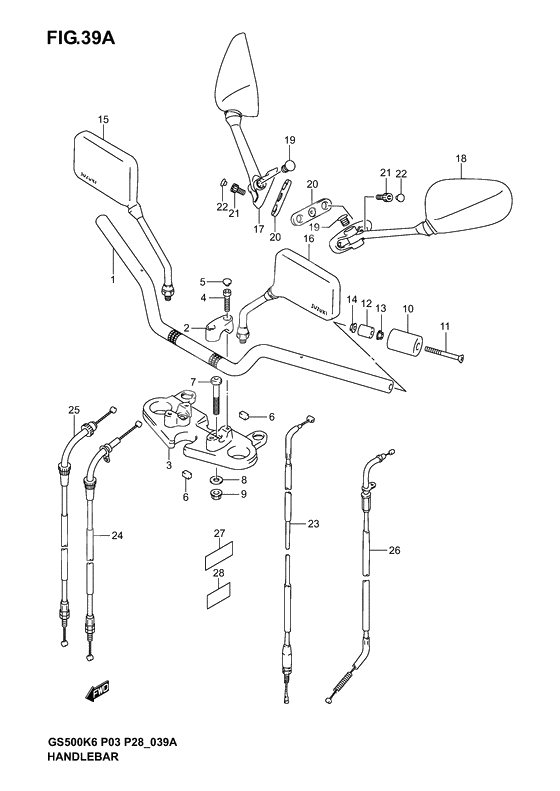 Handlebar              

                  Model k4/k5/k6