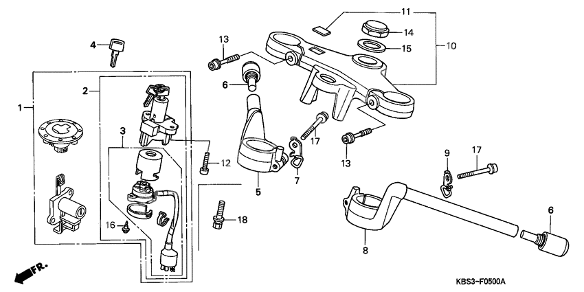 Handle pipe/top bridge