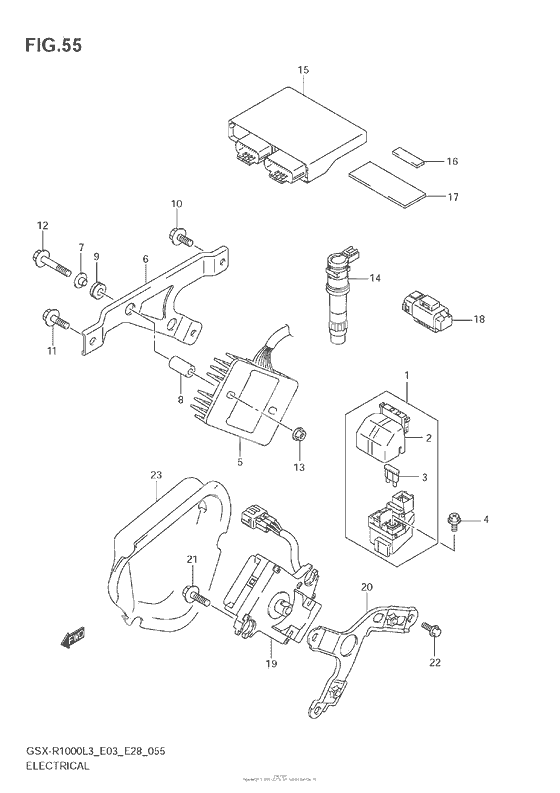 Электрооборудование (Gsx-R1000L3 E28)