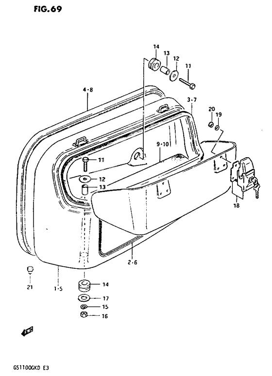 Side bag              

                  Gs1100gkz