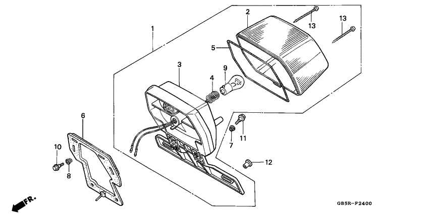 Taillight unit ass`y              

                  1
