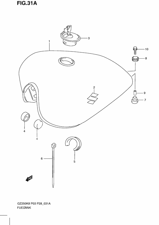 Tank fuel              

                  Model l0