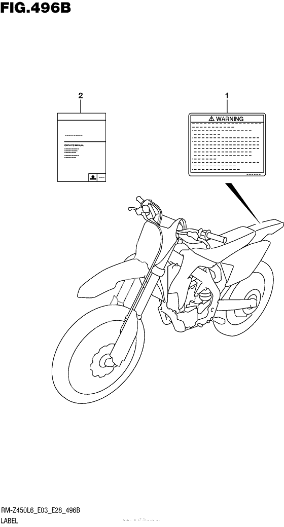 Информационные наклейки (Rm-Z450L6 E28)