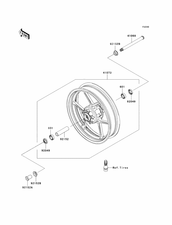 Front hub