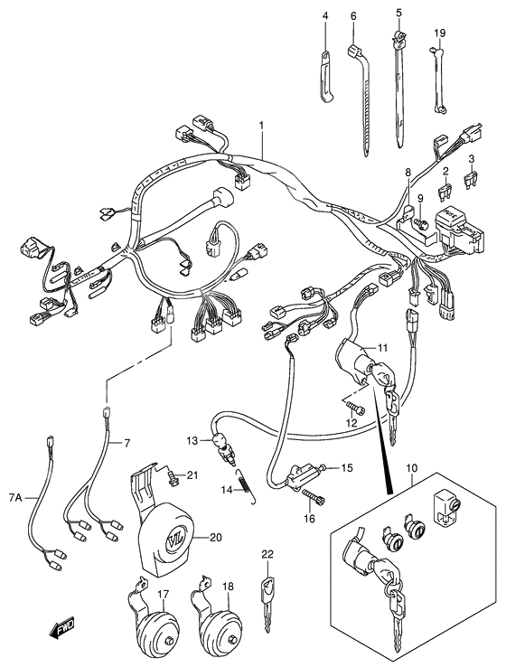 Wiring harness              

                  Model k4