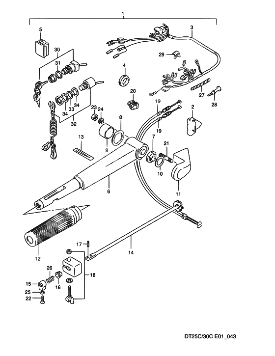 Opt:tiller handle