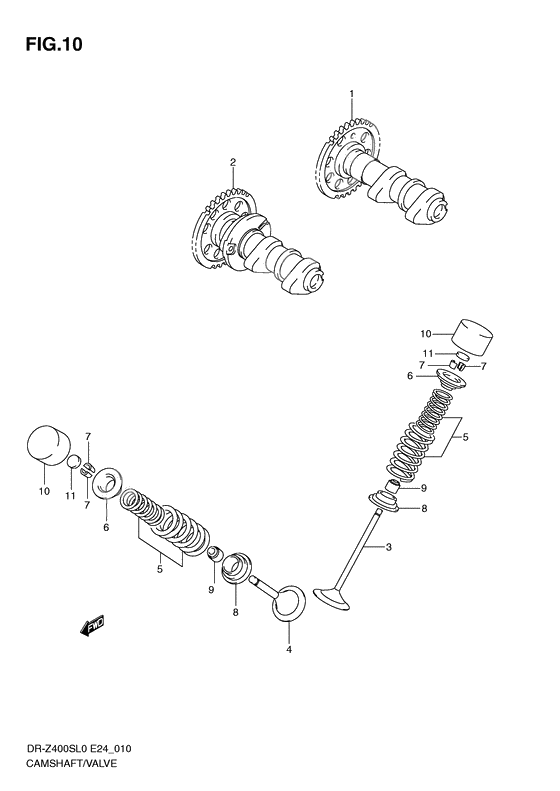 Camshaft/valve