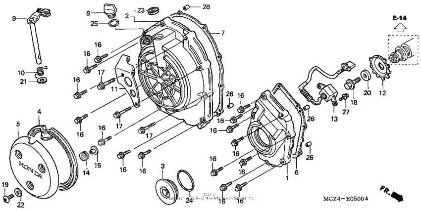 Right crankcase cover