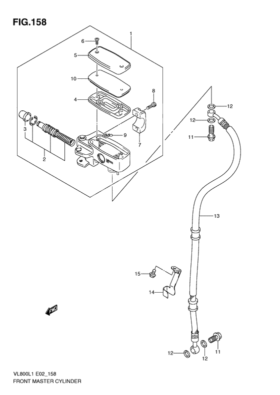 Front master cylinder