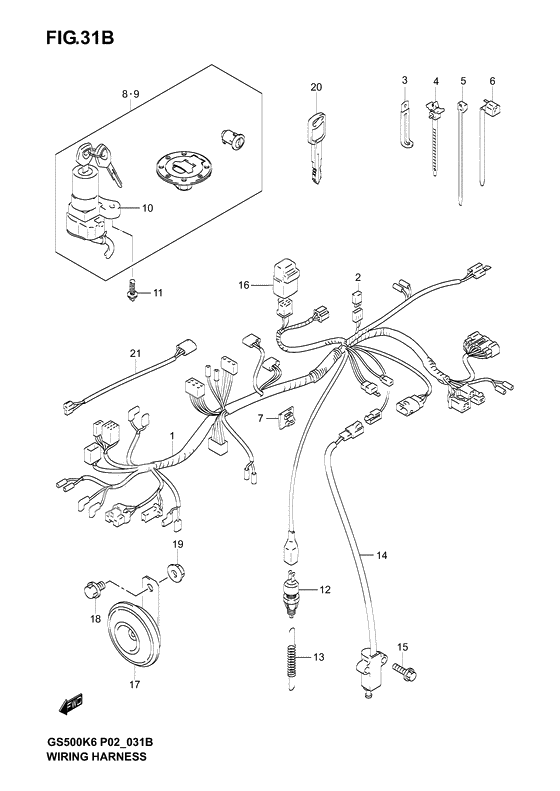 Wiring harness              

                  Gs500fk4/k5/k6/fuk4/k5/k6