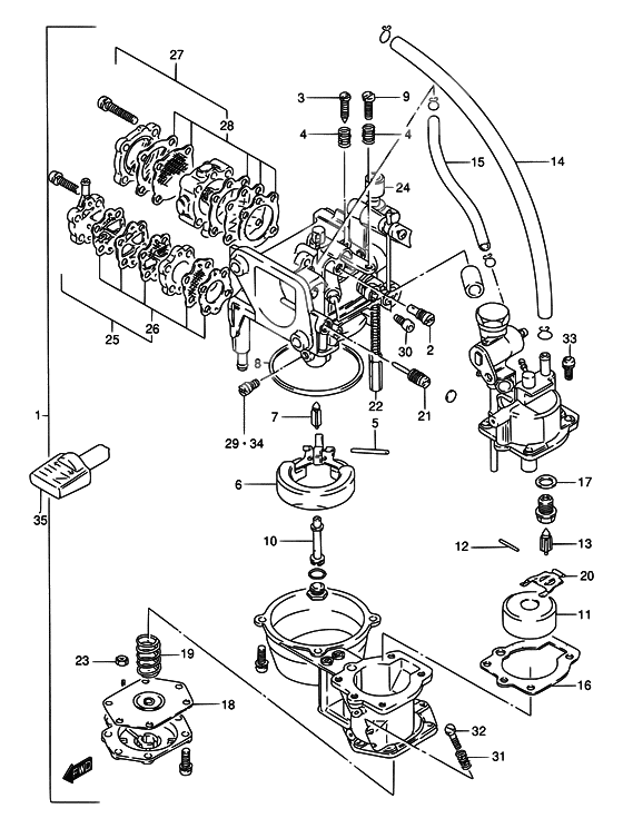 Carburetor assy