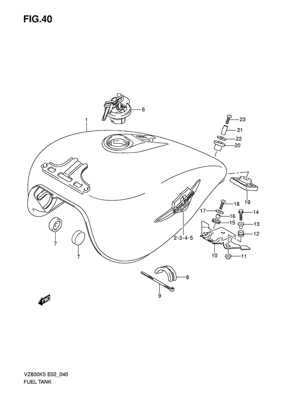 Tank fuel              

                  Model k5/k6