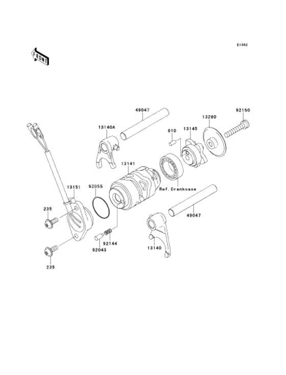 Gear change drum/shift fork              

                  s