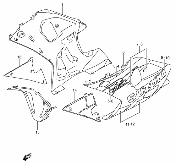 Under cowling              

                  Model k1