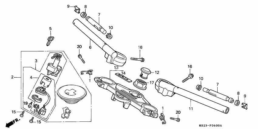 Handle pipe/top bridge
