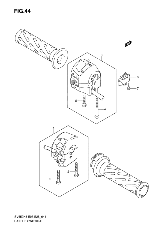 Handle switch              

                  Sv650sk8/sk9/sak8/sak9