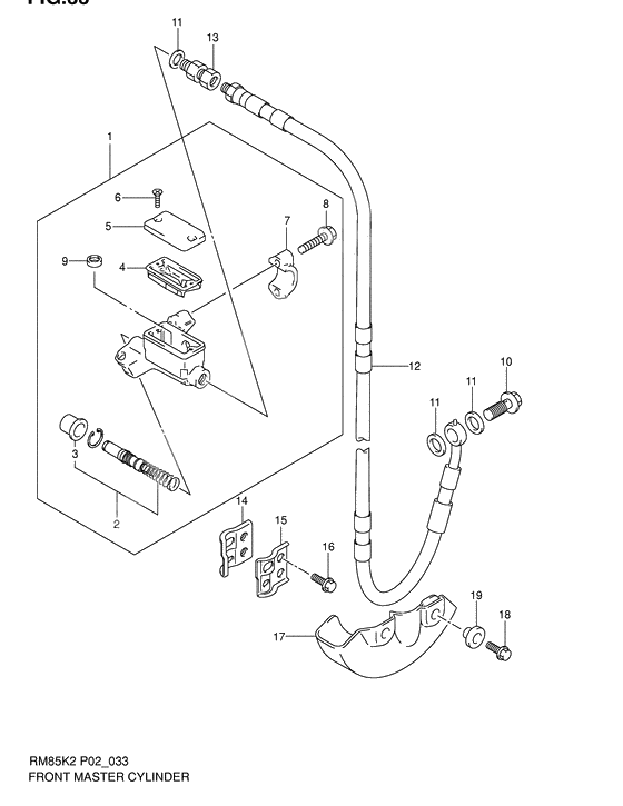 Front master cylinder