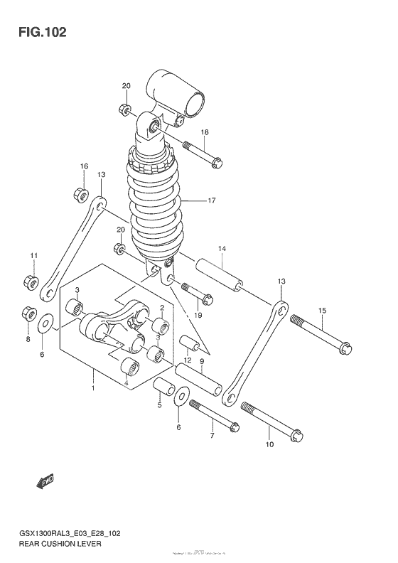 Рычаг прогрессии (Gsx1300Ral3 E28)