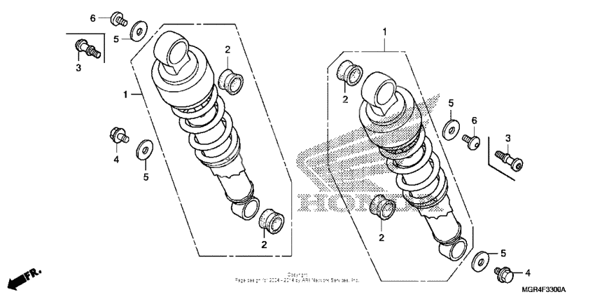 Rear shock absorber
