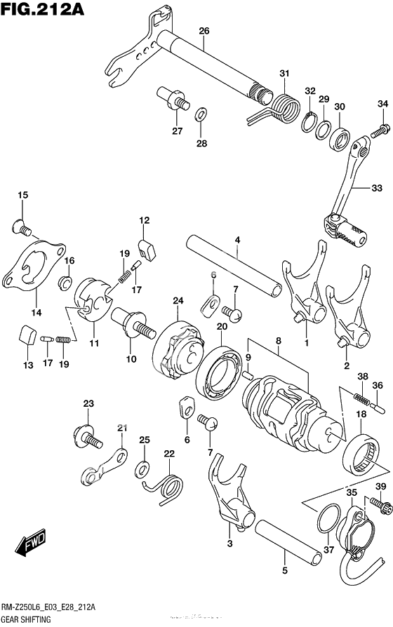 Копирный вал & Вилки & Вал переключения
