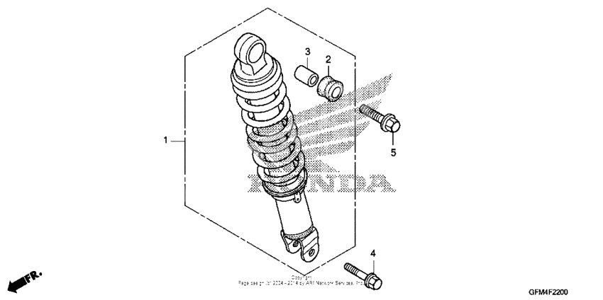 Rear shock absorber