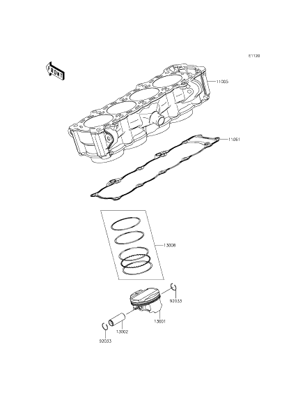 Cylinder/piston(s)