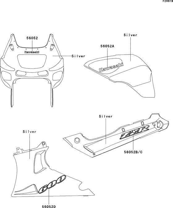 Decals(silver)(e13h)