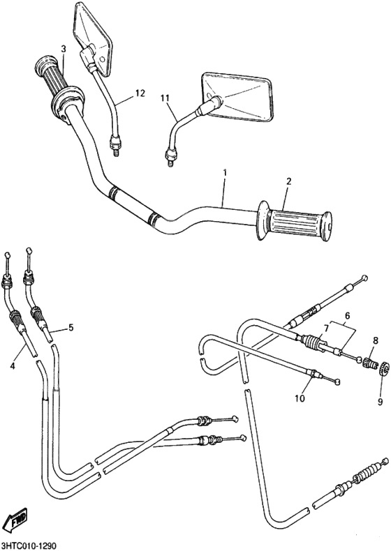 Steering Handle, Cable