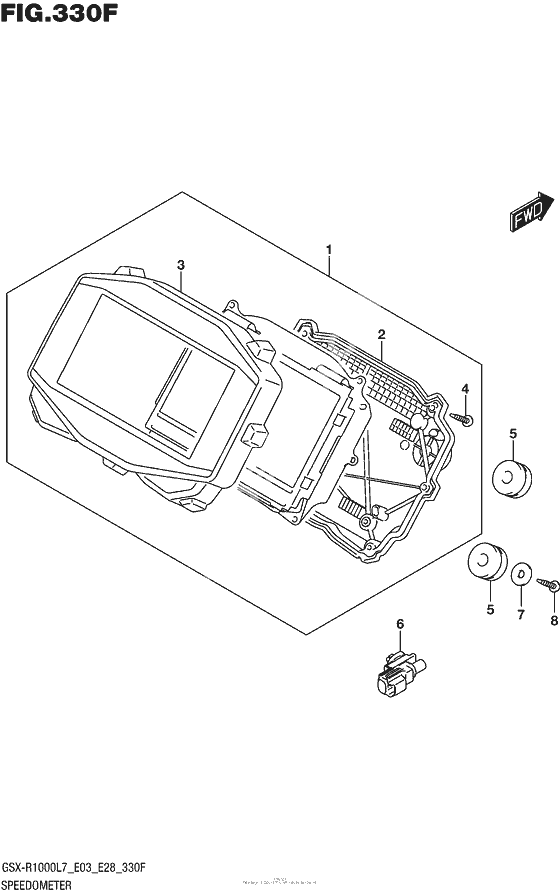 Speedometer (Gsx-R1000Al7 E33)