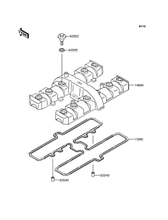 Cylinder head cover              

                  ZR400-G2‾G4