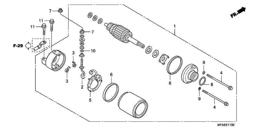 Starting motor