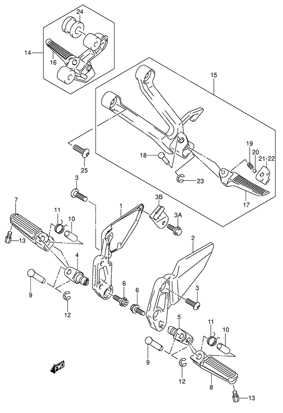 Footrest              

                  Model k3