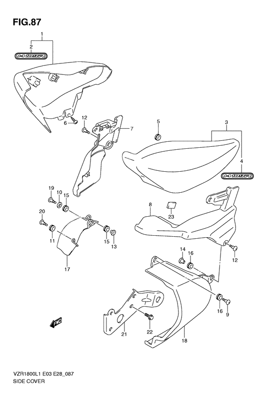 Side cover              

                  Vzr1800l1 e28
