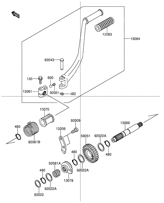 Kickstarter mechanism