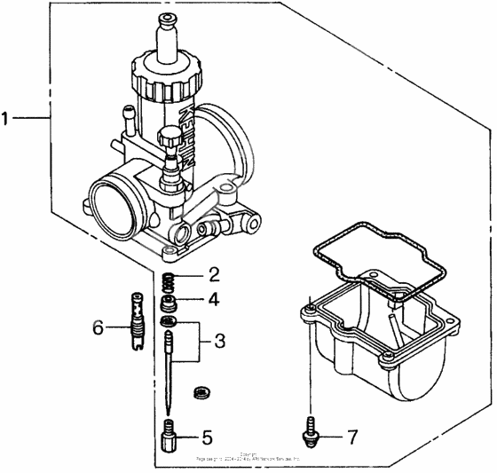 Carburetor o.p. parts kit