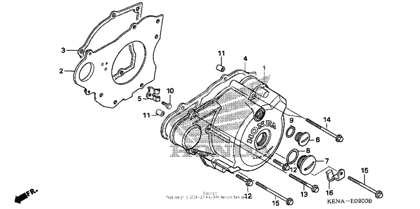 Left crankcase cover