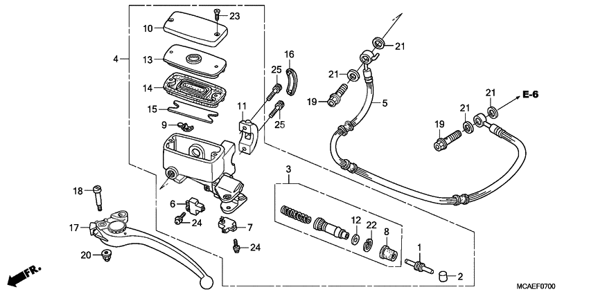 Главный цилиндр сцепления
