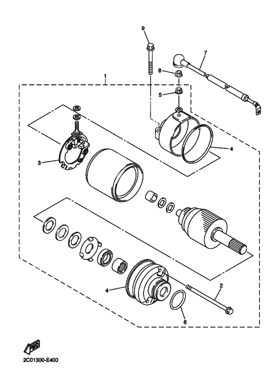 Starting motor