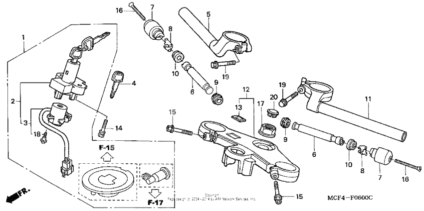 Handlebar + top bridge