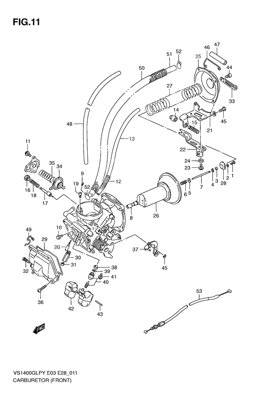 Carburetor assy              

                  Front